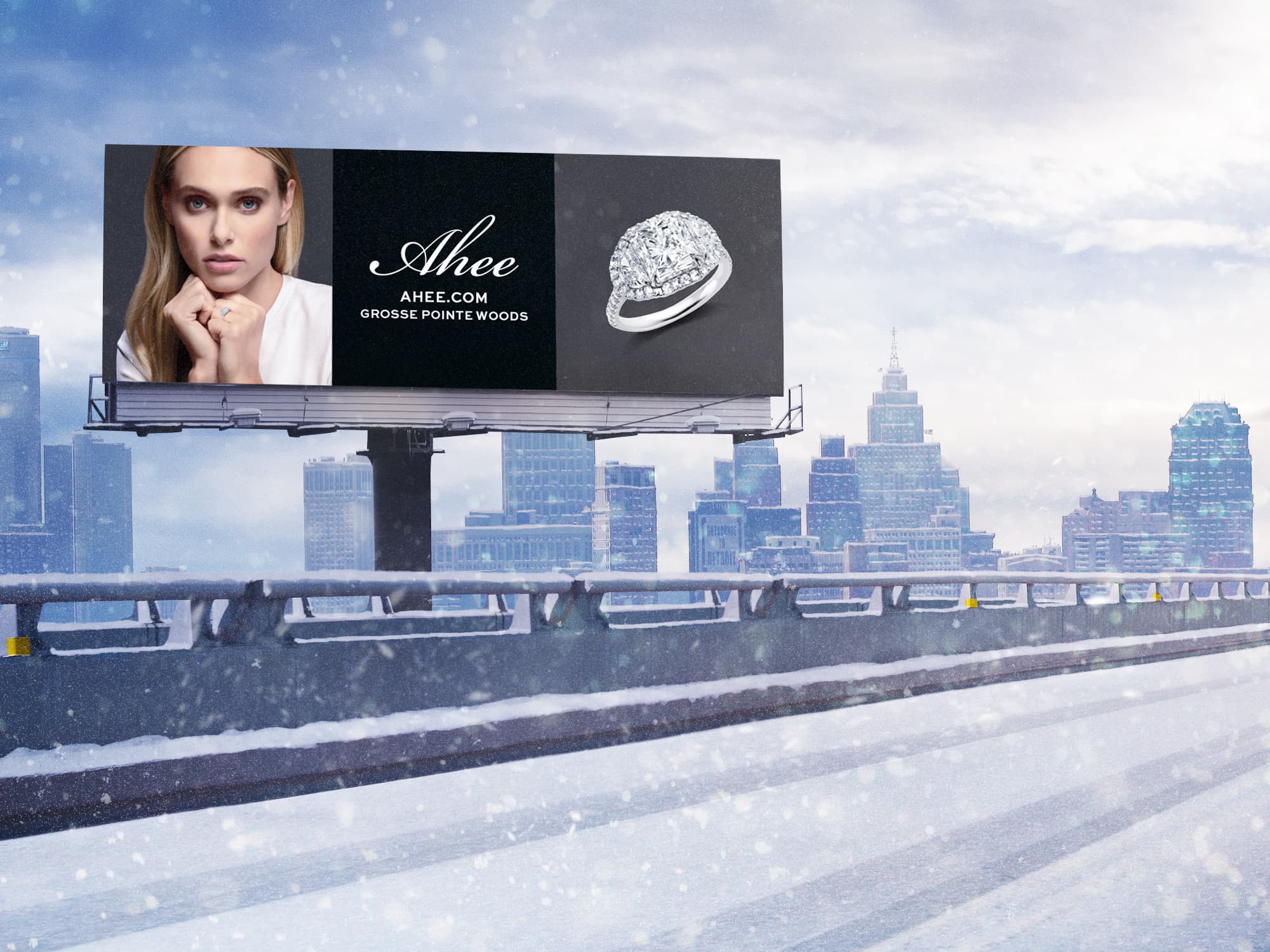 Ahee holiday billboard