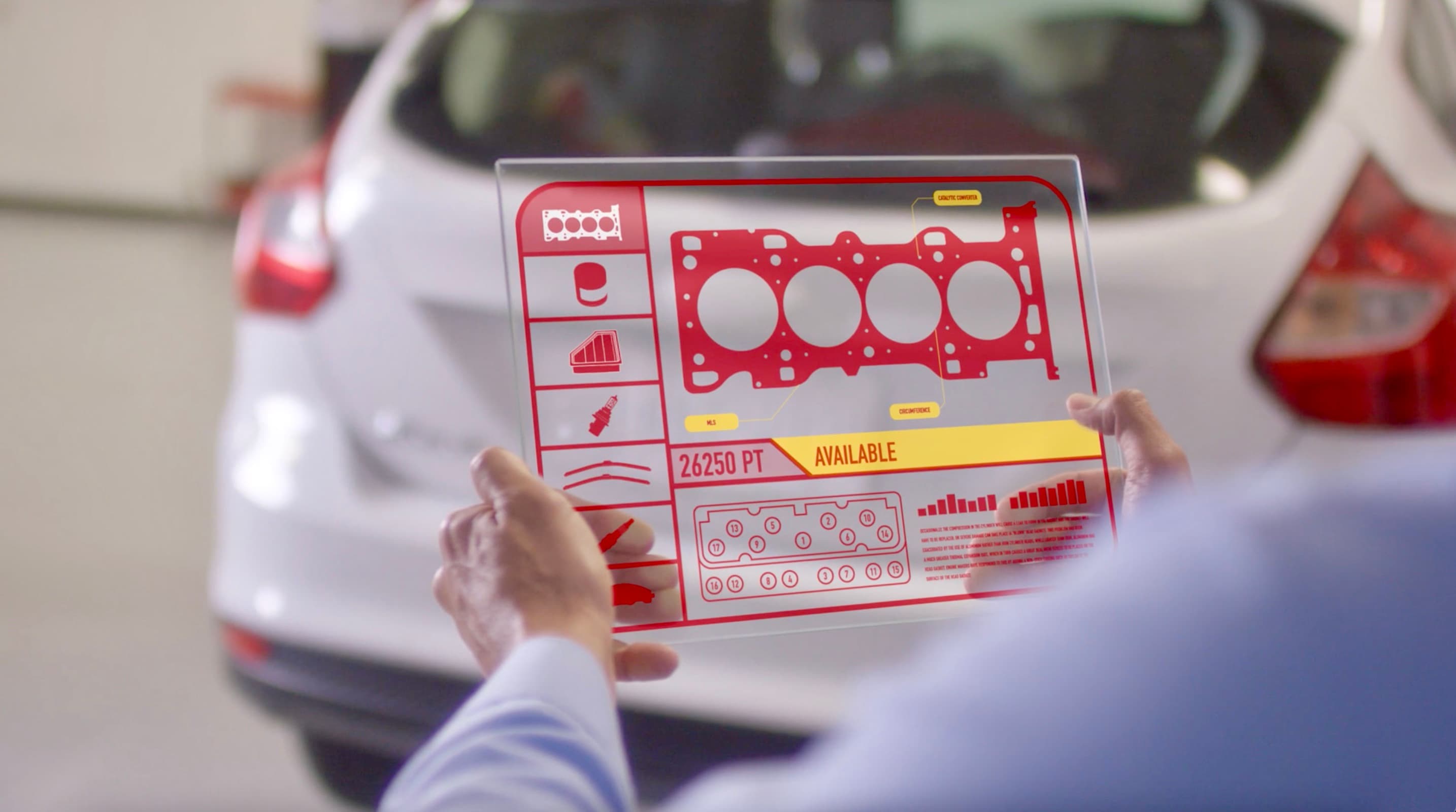 Screenshot of tablet from anthem video